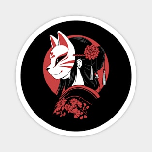 Kitsune Girl Magnet